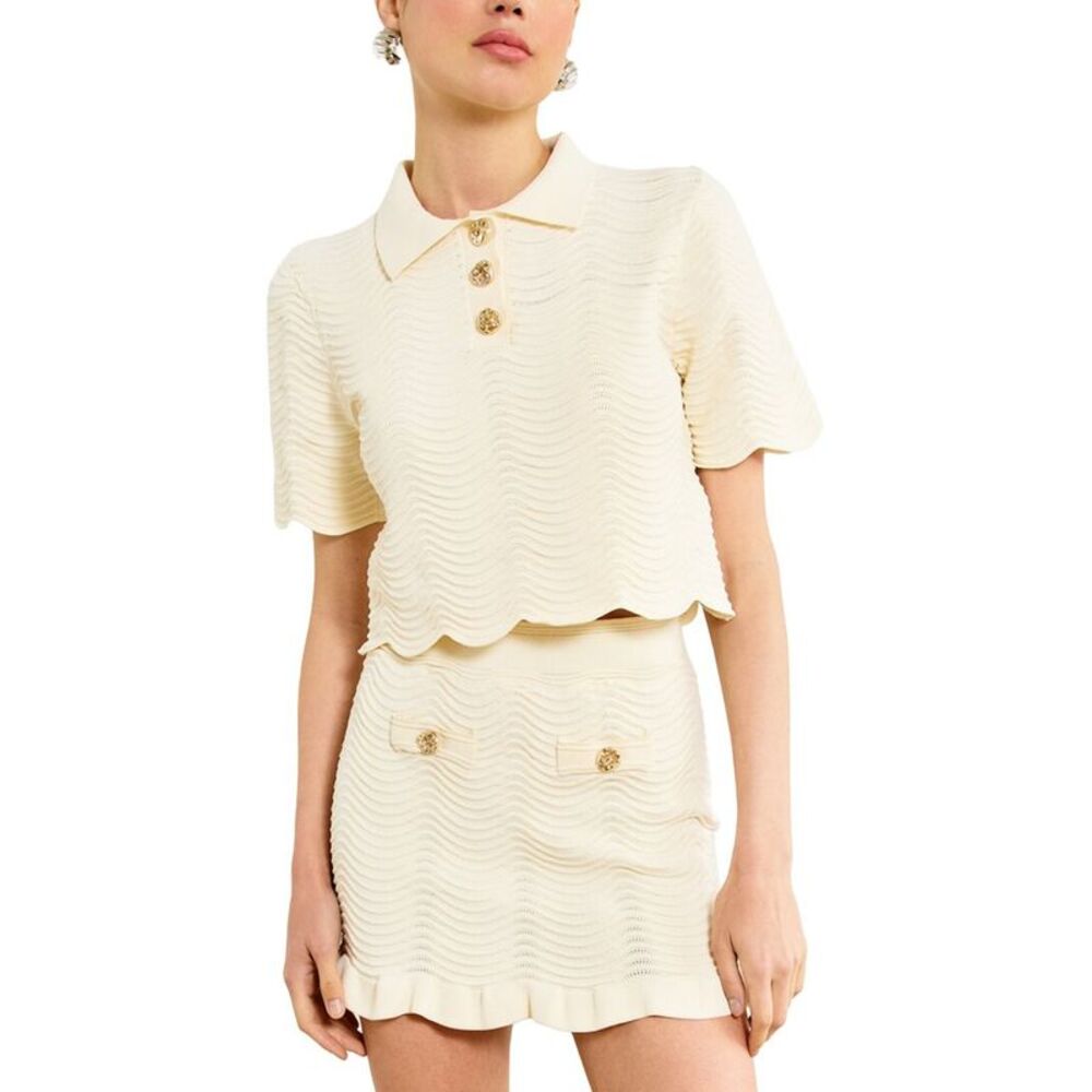 Line & Dot Womens Prescott Top, White